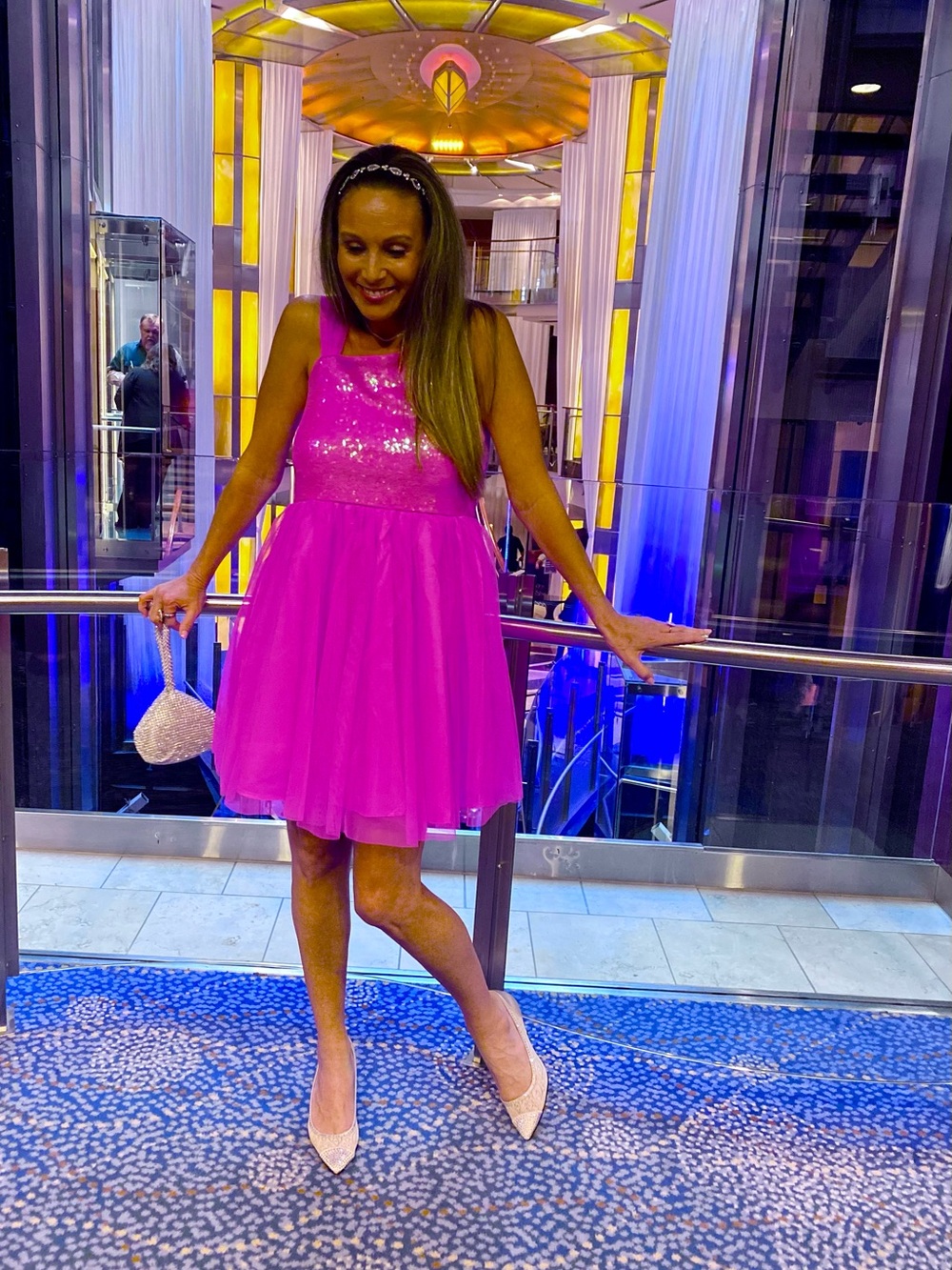 Cat & Jack hot pink dress